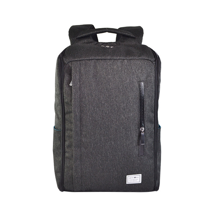 Custom Grey Business Laptop Backpack with Vertical Pocket SYN17-072