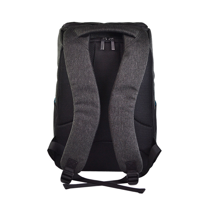 Custom Grey Business Laptop Backpack with Vertical Pocket SYN17-072 product view 3