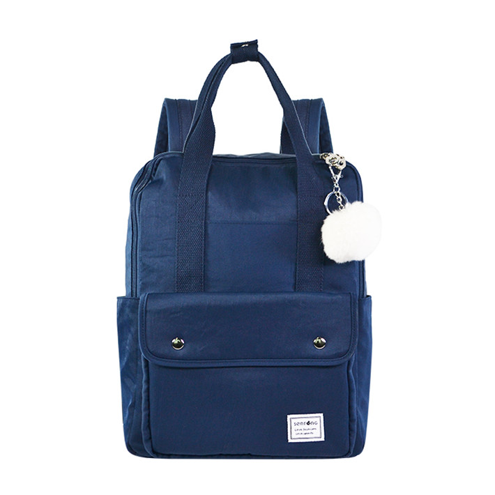 Custom Navy Mini Backpack with Front Flap Pocket SYN17-075