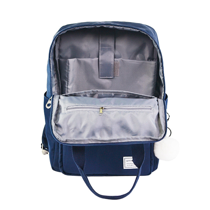 Custom Navy Mini Backpack with Front Flap Pocket SYN17-075 product view 6