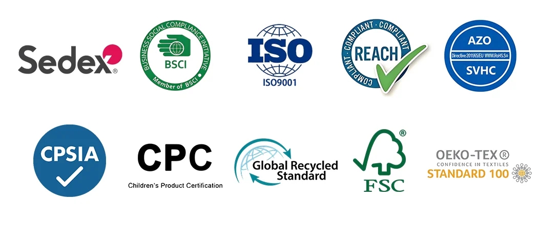 Available compliance and certification support for cosmetic bag programs