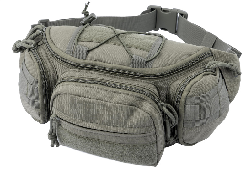 Custom Large Capacity Tactical Waist Bag with MOLLE Webbing and Multi-Compartment Storage