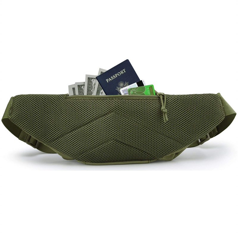 Product view 3 of Custom Tactical Waist Bag with Adjustable Belt and Zippered Pockets
