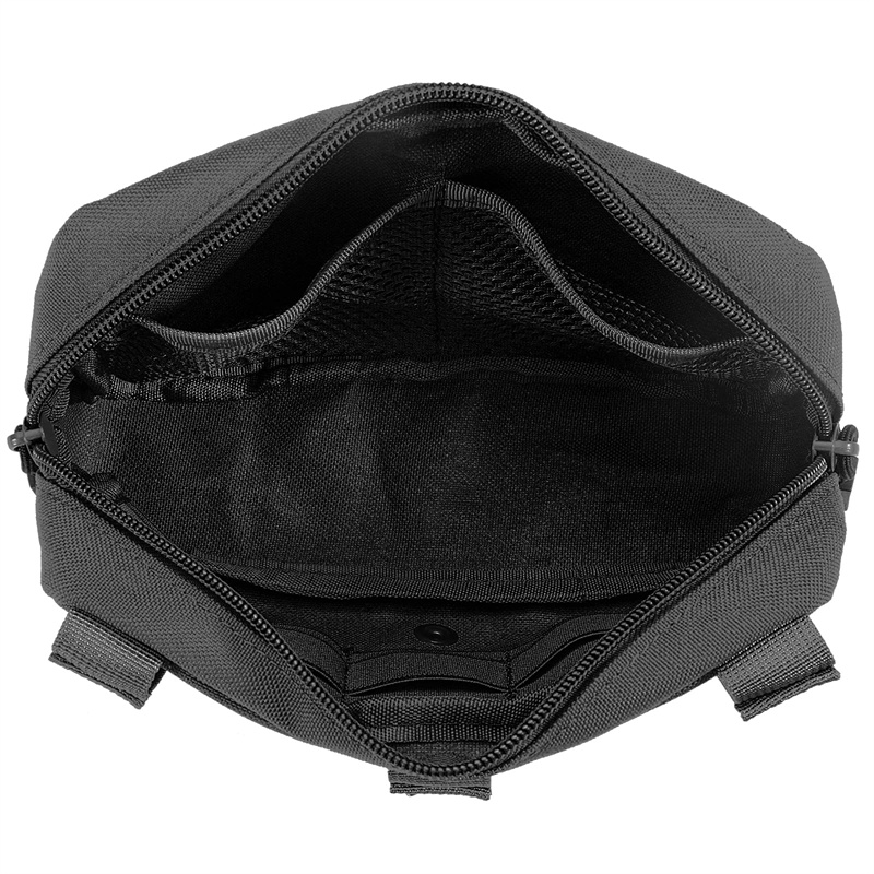 Product view 3 of Custom Laser-Cut MOLLE Admin Pouch with Hook-and-Loop Panel and Utility Clip