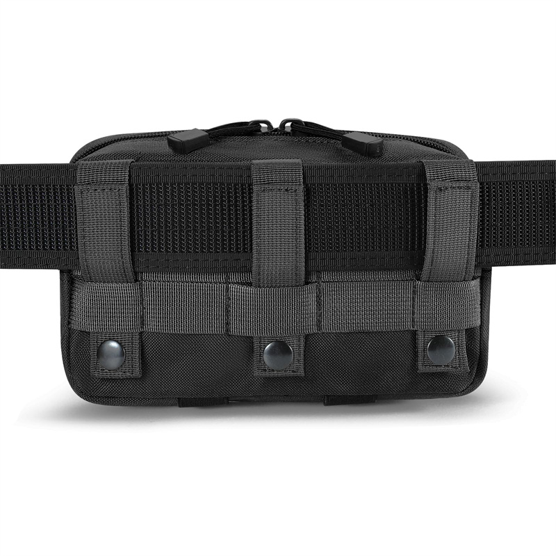 Product view 5 of Custom Laser-Cut MOLLE Admin Pouch with Hook-and-Loop Panel and Utility Clip