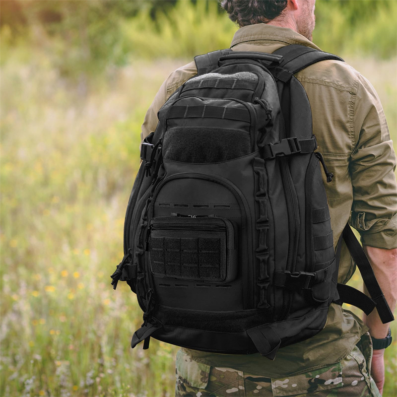 Product view 6 of Custom Laser-Cut MOLLE Admin Pouch with Hook-and-Loop Panel and Utility Clip