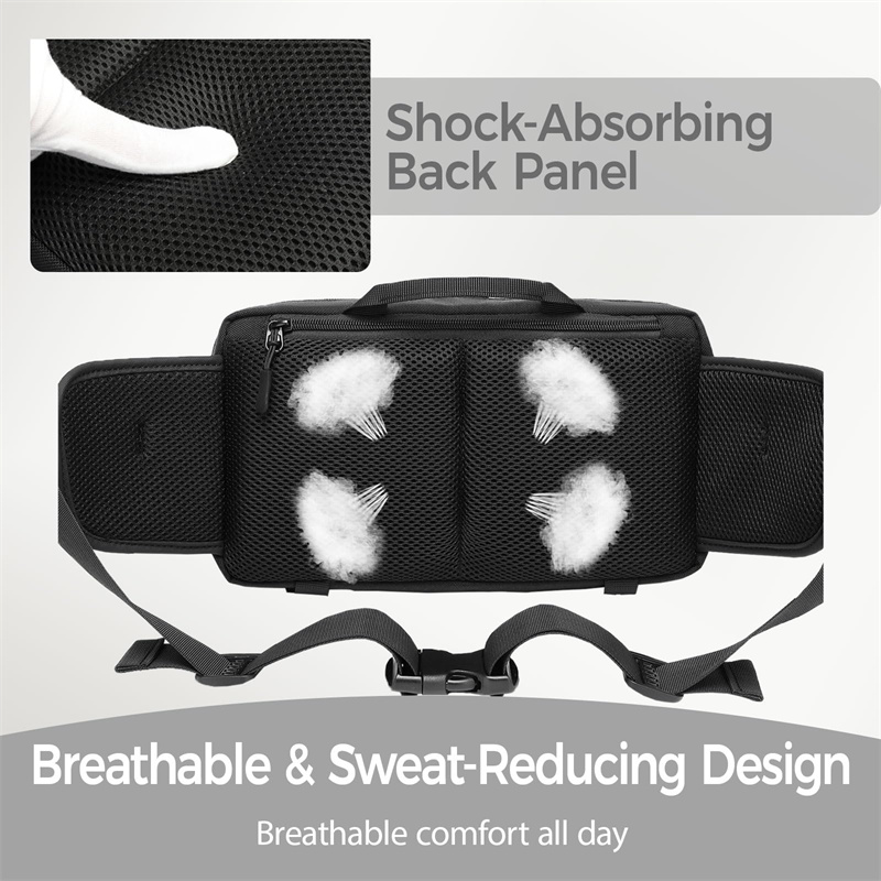 Product view 6 of Custom Tactical Waist Bag with Structured Organizer Pockets and Adjustable Belt