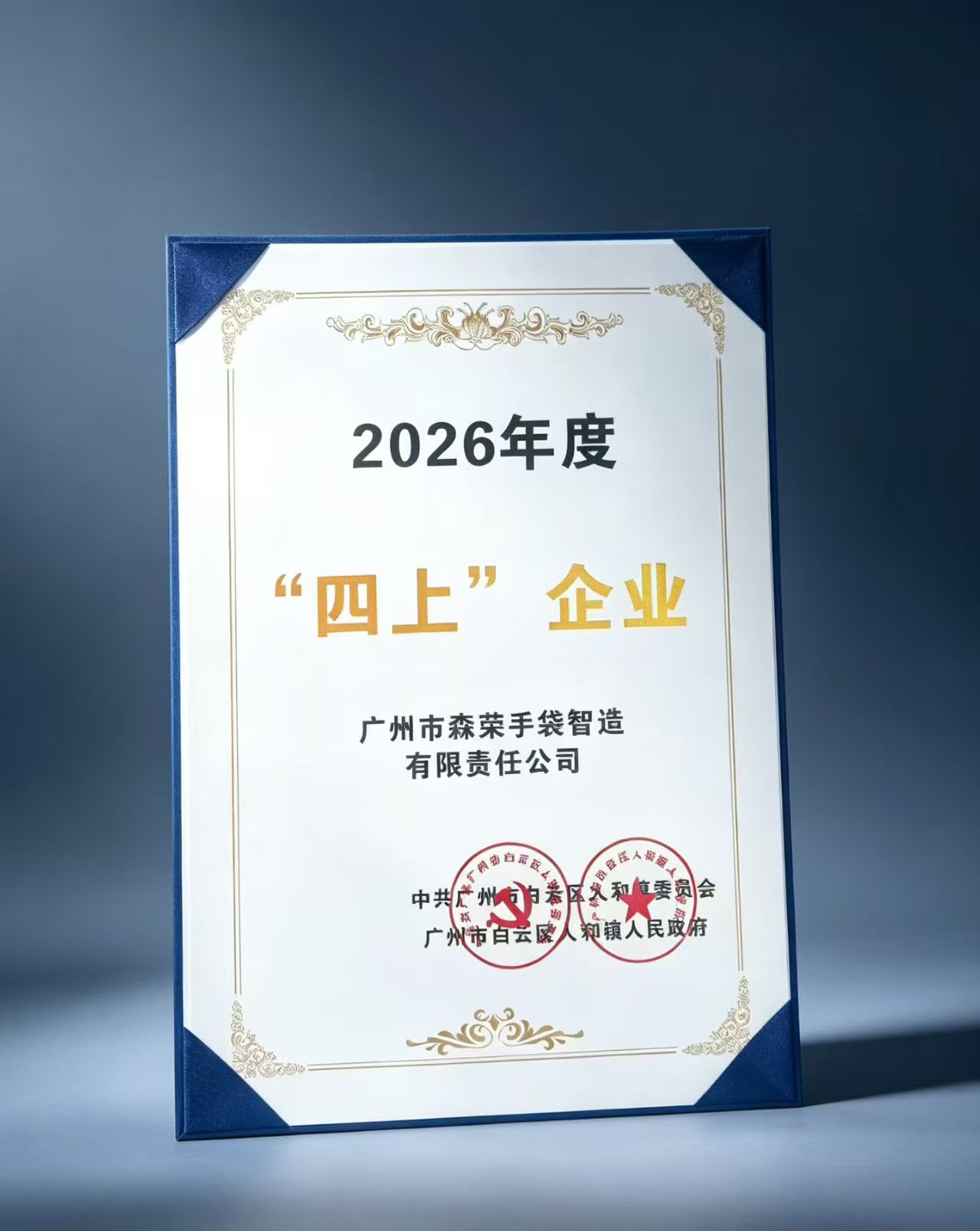 Senrong Receives Renhe Town 2026 Above-Designated-Size Enterprise Recognition