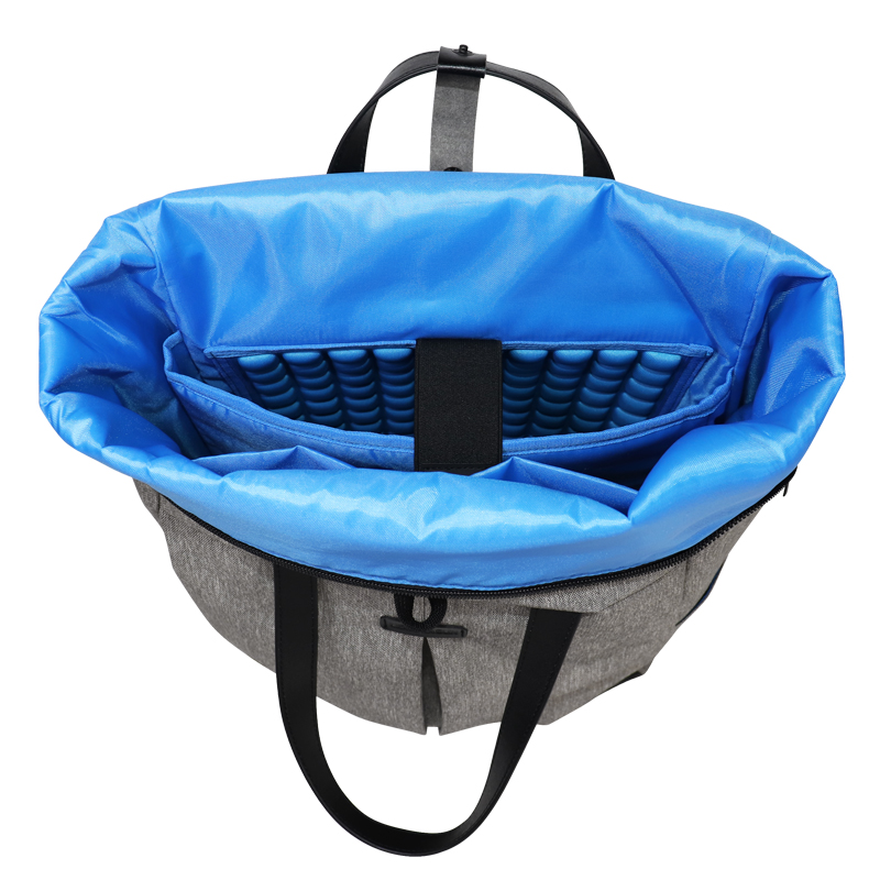 RPET Recycled Polyester Roll-Top Laptop Backpack - detail view 6