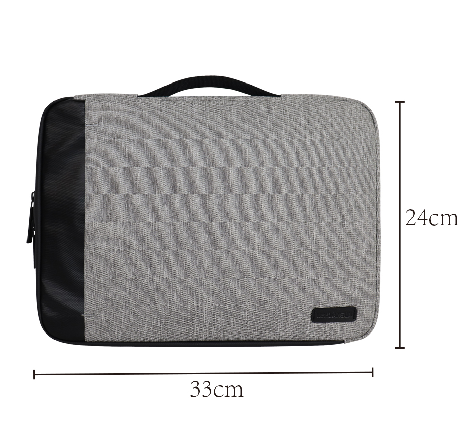 RPET Recycled Polyester Laptop Sleeve with Carry Handle - detail view 2