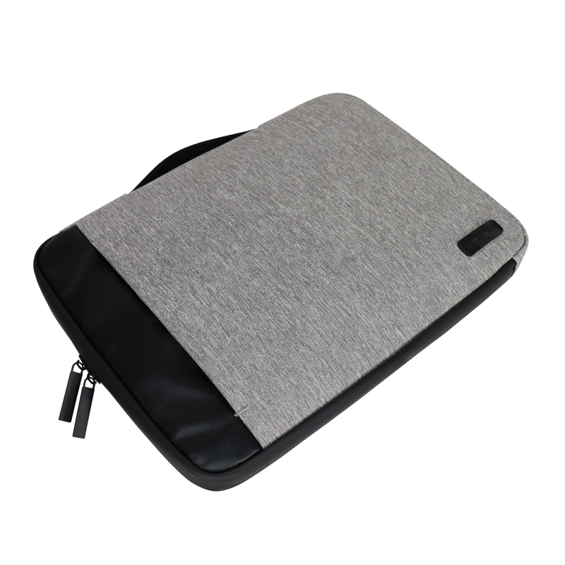 RPET Recycled Polyester Laptop Sleeve with Carry Handle - detail view 4