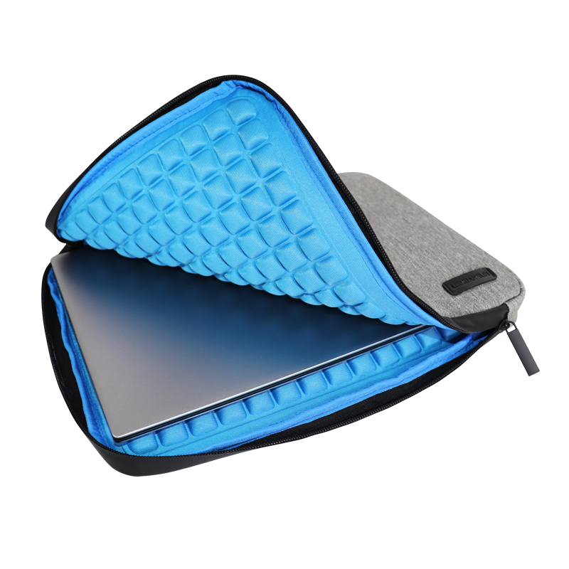 RPET Recycled Polyester Laptop Sleeve with Carry Handle - detail view 5