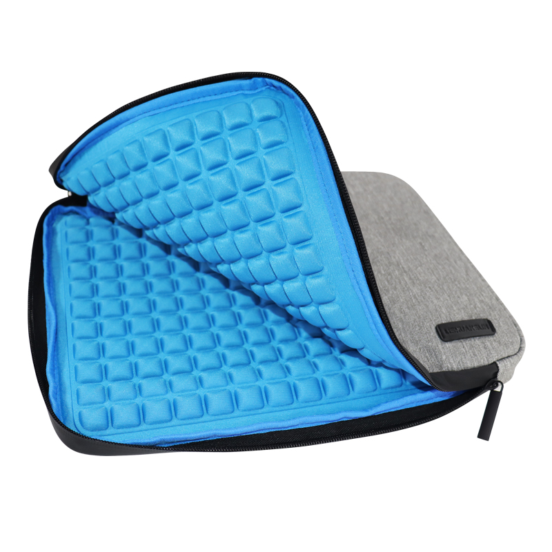 RPET Recycled Polyester Laptop Sleeve with Carry Handle - detail view 6