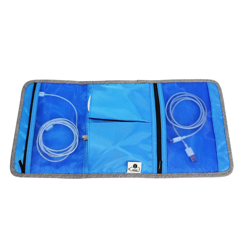RPET Recycled Polyester Foldable Travel Organizer - detail view 5