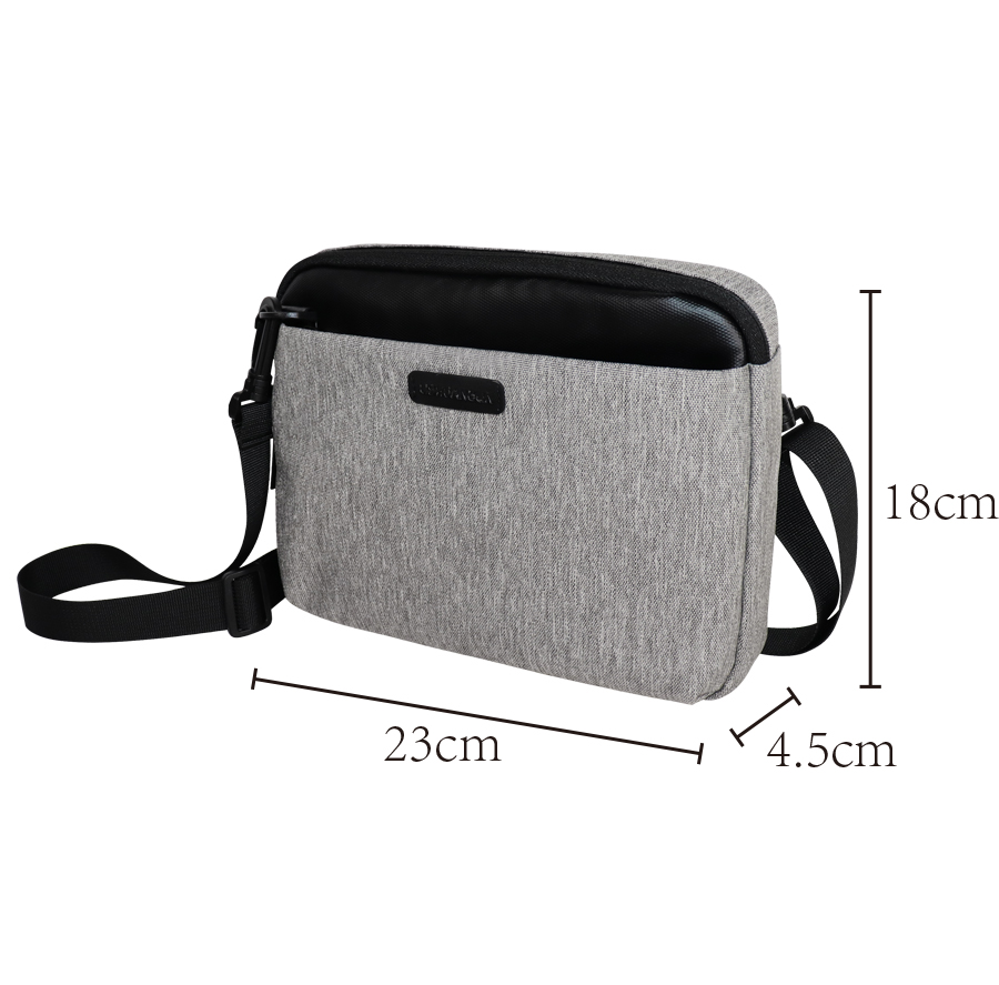 RPET Recycled Polyester Crossbody Tablet Bag - detail view 5