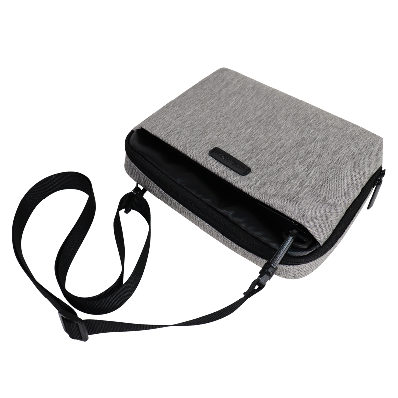 RPET Recycled Polyester Crossbody Tablet Bag - detail view 6