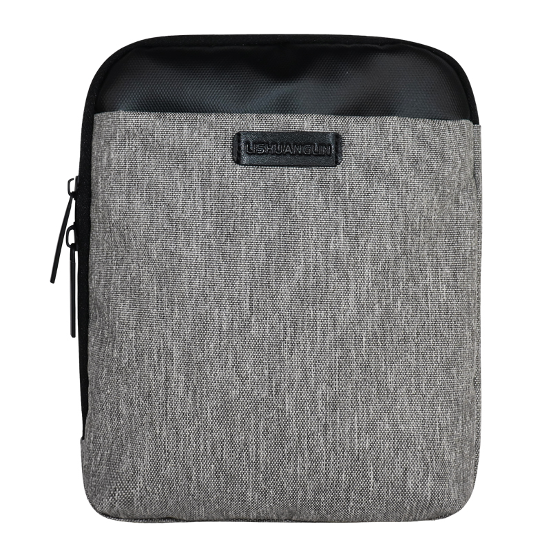 Custom Vertical RPET Recycled Polyester Crossbody Tablet Bag SLH23-024G