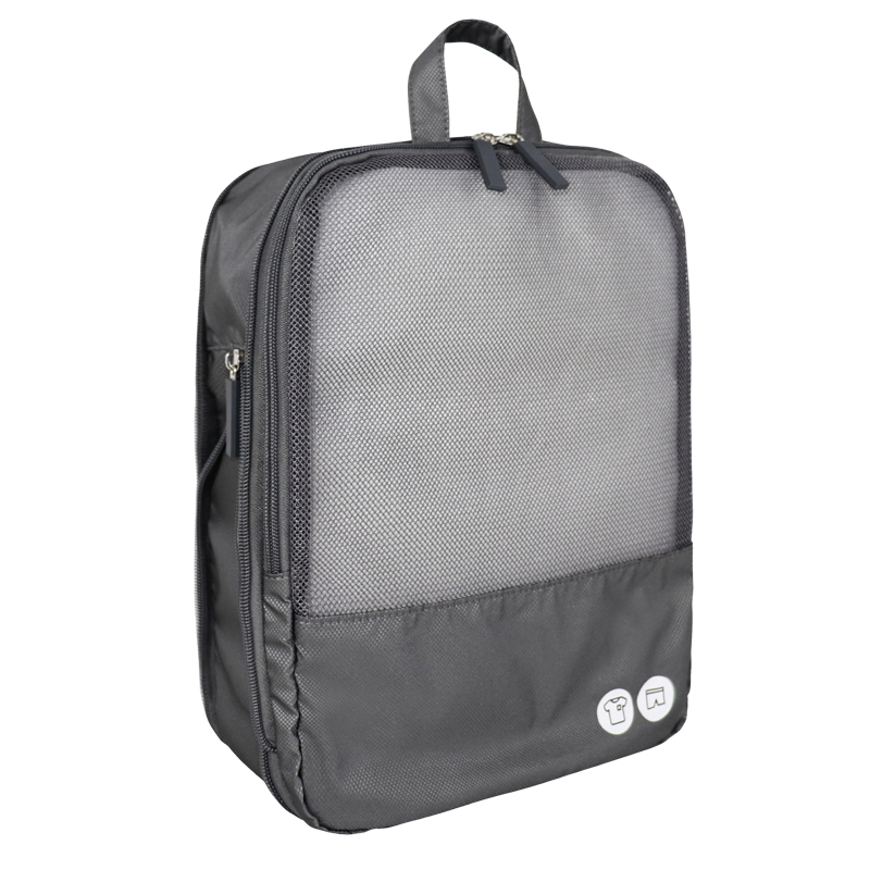Medium RPET Recycled Polyester Mesh Packing Cube - detail view 2