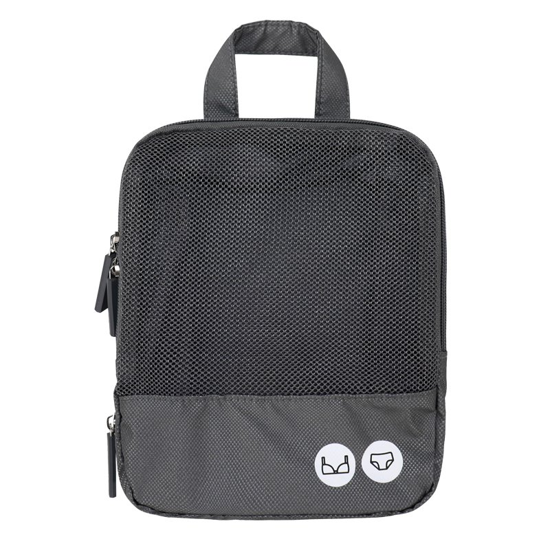 Small RPET Recycled Polyester Mesh Travel Organizer - detail view 5