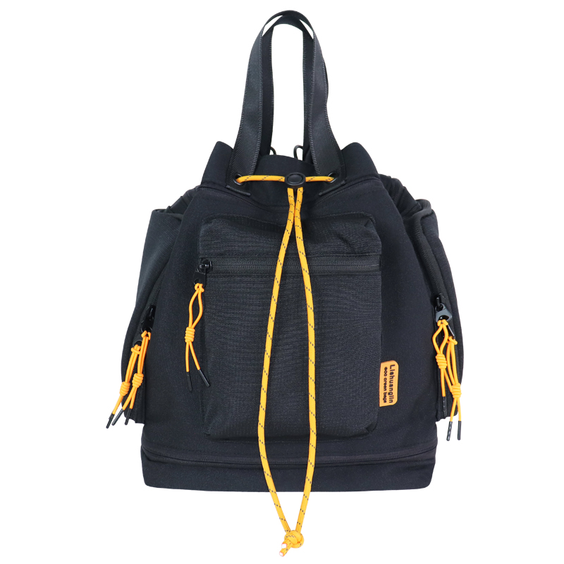 Custom OBP Oxford Drawstring Shoulder Bag with Zip Pockets SLH24-003B