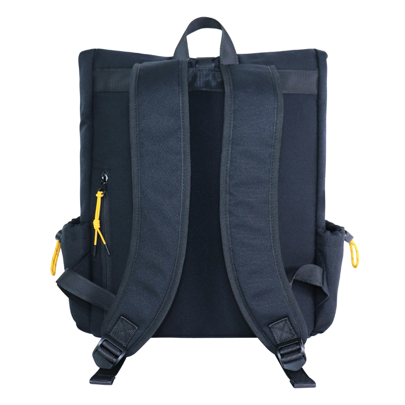 roll-top backpack in OBP Oxford fabric, view 3 - SLH24-007B