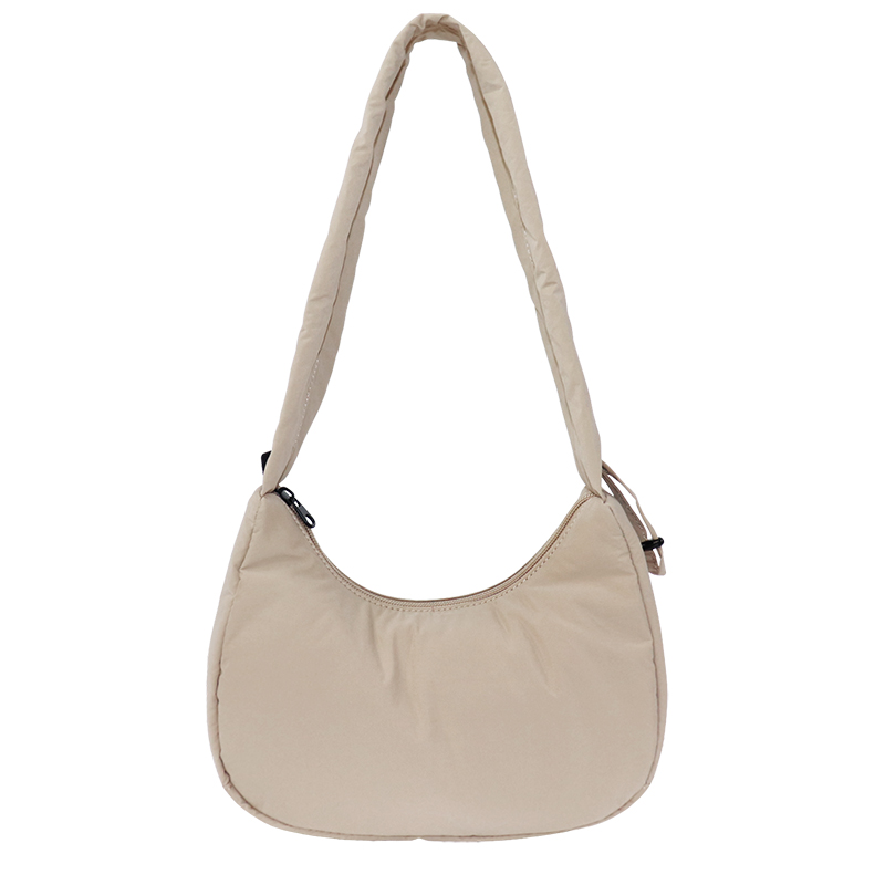 Small RPET Recycled Polyester Shoulder Bag with Ruched Handle - detail view 5