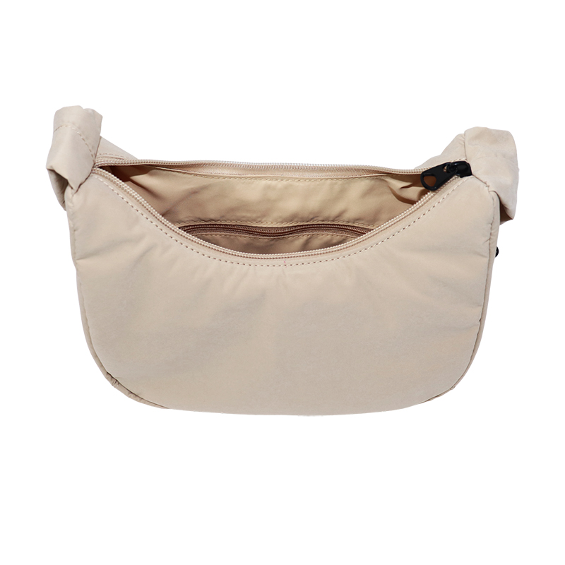 Small RPET Recycled Polyester Shoulder Bag with Ruched Handle - detail view 6