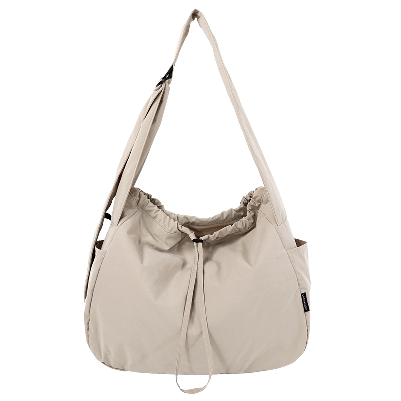 Custom RPET Recycled Polyester Drawstring Shoulder Bag SLH25-030B