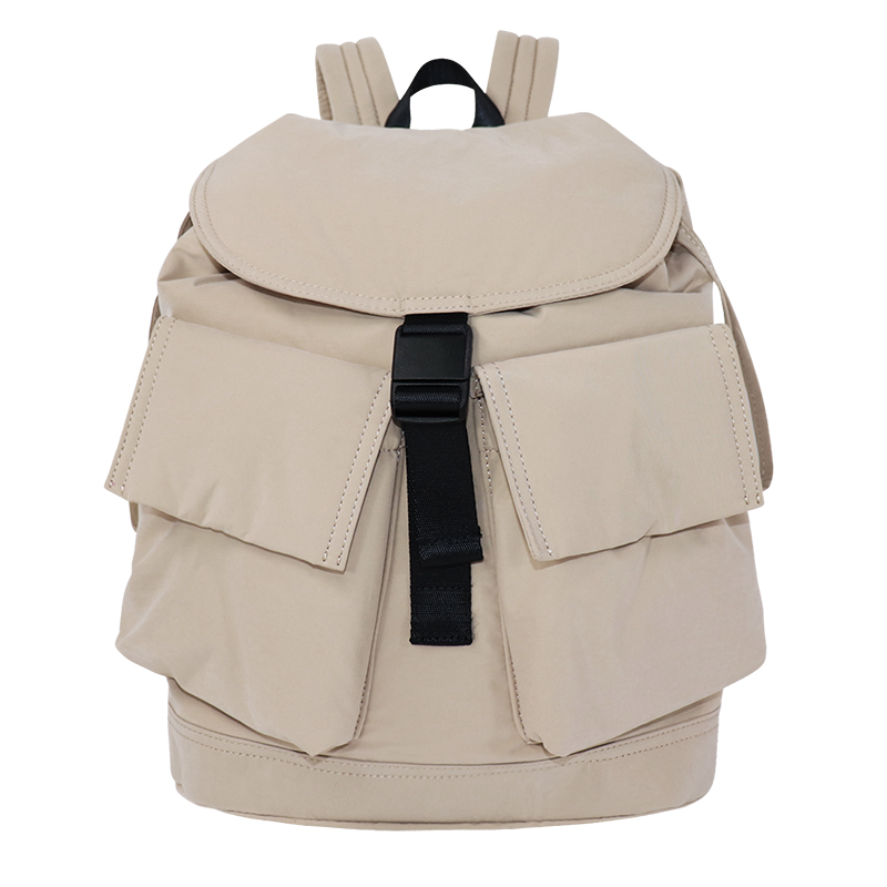 Custom RPET Recycled Polyester Flap Backpack with Front Pockets SLH25-031B Custom RPET Recycled Polyester Flap Backpack with Front Pockets SLH25-031B