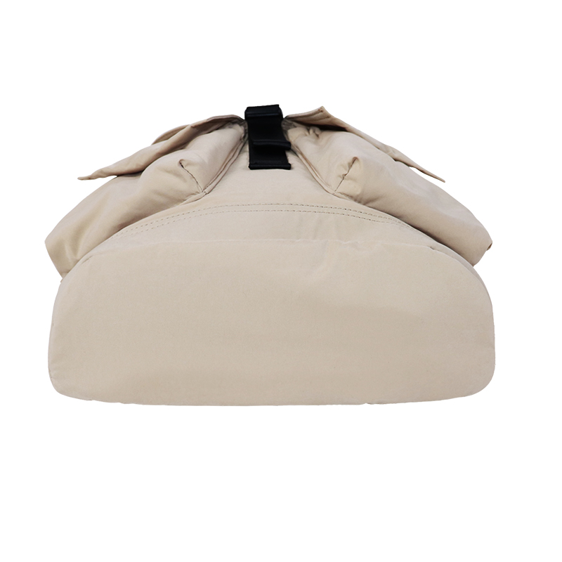 RPET Recycled Polyester Flap Backpack with Front Pockets - detail view 4