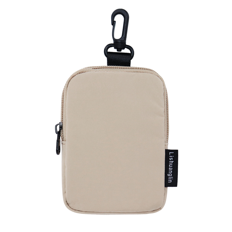 Custom RPET Recycled Polyester Clip-On Zipper Pouch SLH25-033B Custom RPET Recycled Polyester Clip-On Zipper Pouch SLH25-033B