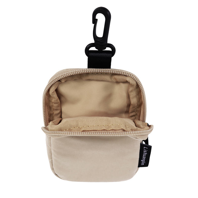 RPET Recycled Polyester Clip-On Zipper Pouch - detail view 4