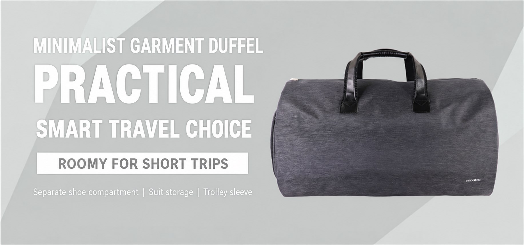 Business Garment Duffel Bag with Shoe Compartment