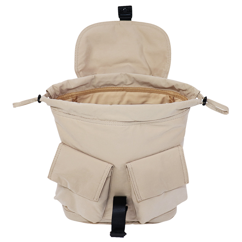 RPET Recycled Polyester Flap Backpack with Front Pockets - detail view 6